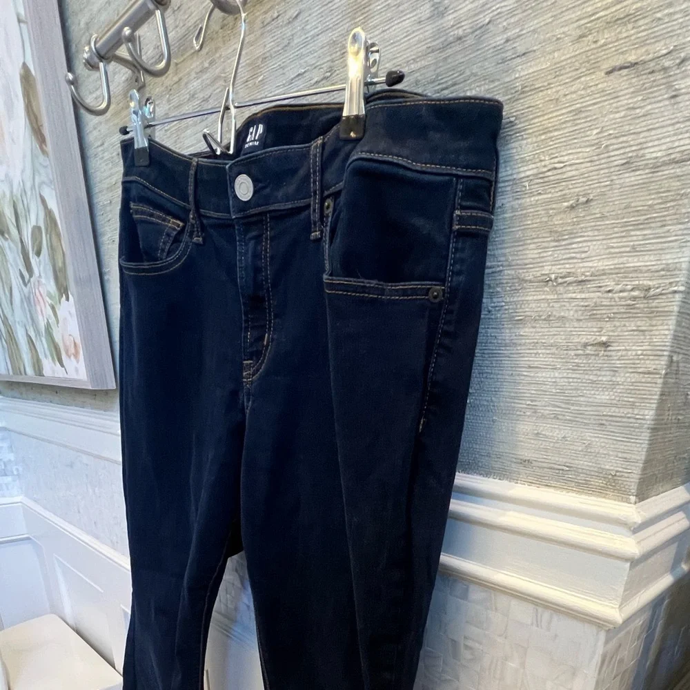 14p 14 petite 32 gap curvy true skinny dark wash jeans